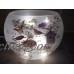 (Stoney Creek) Frosted Lighted Glass Vase Design Wild Birds 6.5" Tall   332729209949